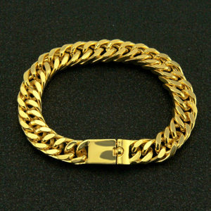 Pulseira de ouro cubano arrogante hip hop Rapper Jóias Exagerada Pulseira Pulseira Pulseira