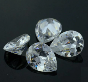 8*12mm Pêra Corte Fábrica VVS Preço de Atacado 3EX Alta Qualidade Cor D Moissanite Sintético Moissanite