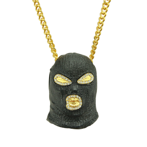 Colar preto de capacete de hip hop Counter Strike