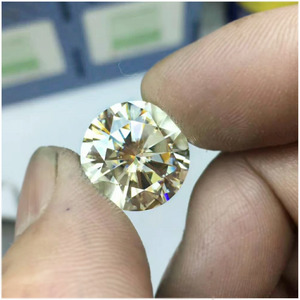 0,8-3,0 mm amarelo de alta qualidade DEF redondo brilhante corte moissanite para fabricação de joias