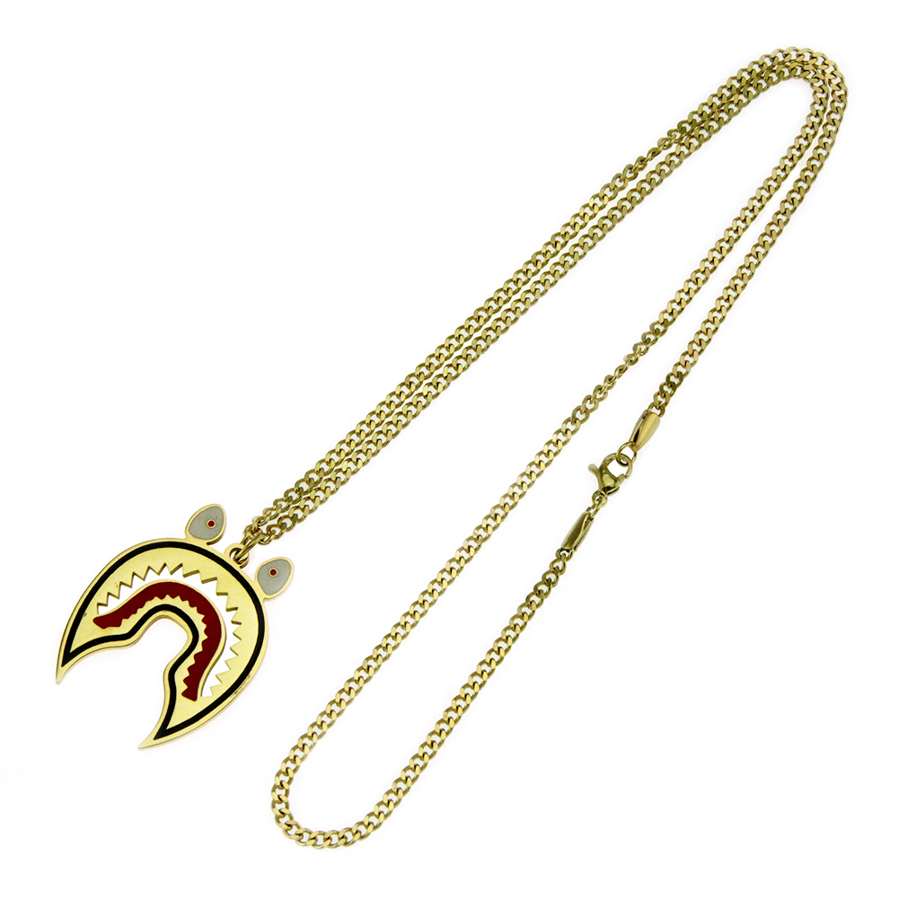 Pingente de Metal Monstro Bonito Prata Dourado