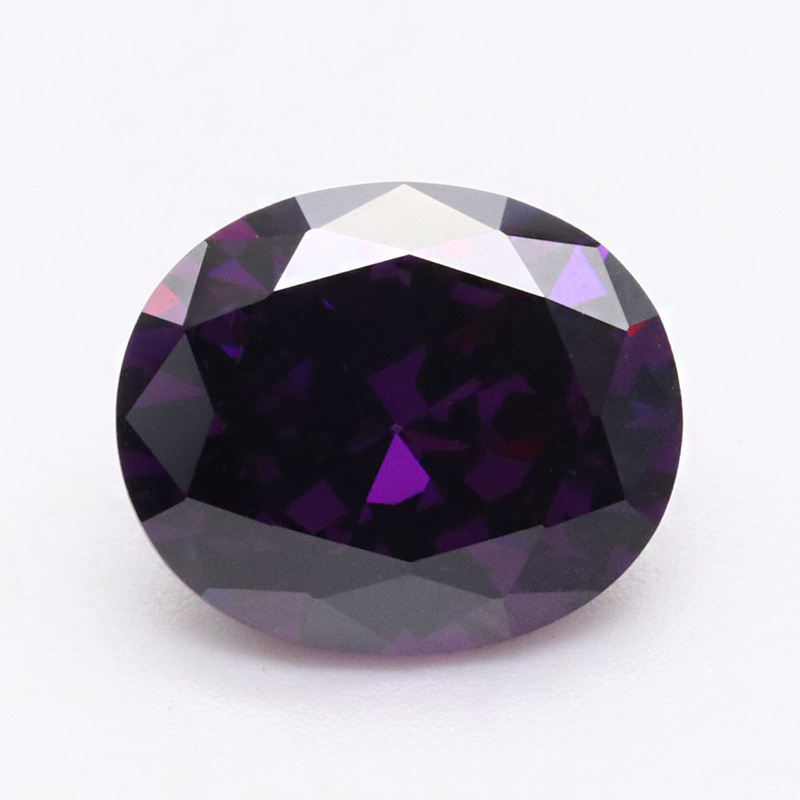 Zircônia cúbica Dark Purplr 5A de alta qualidade VVS