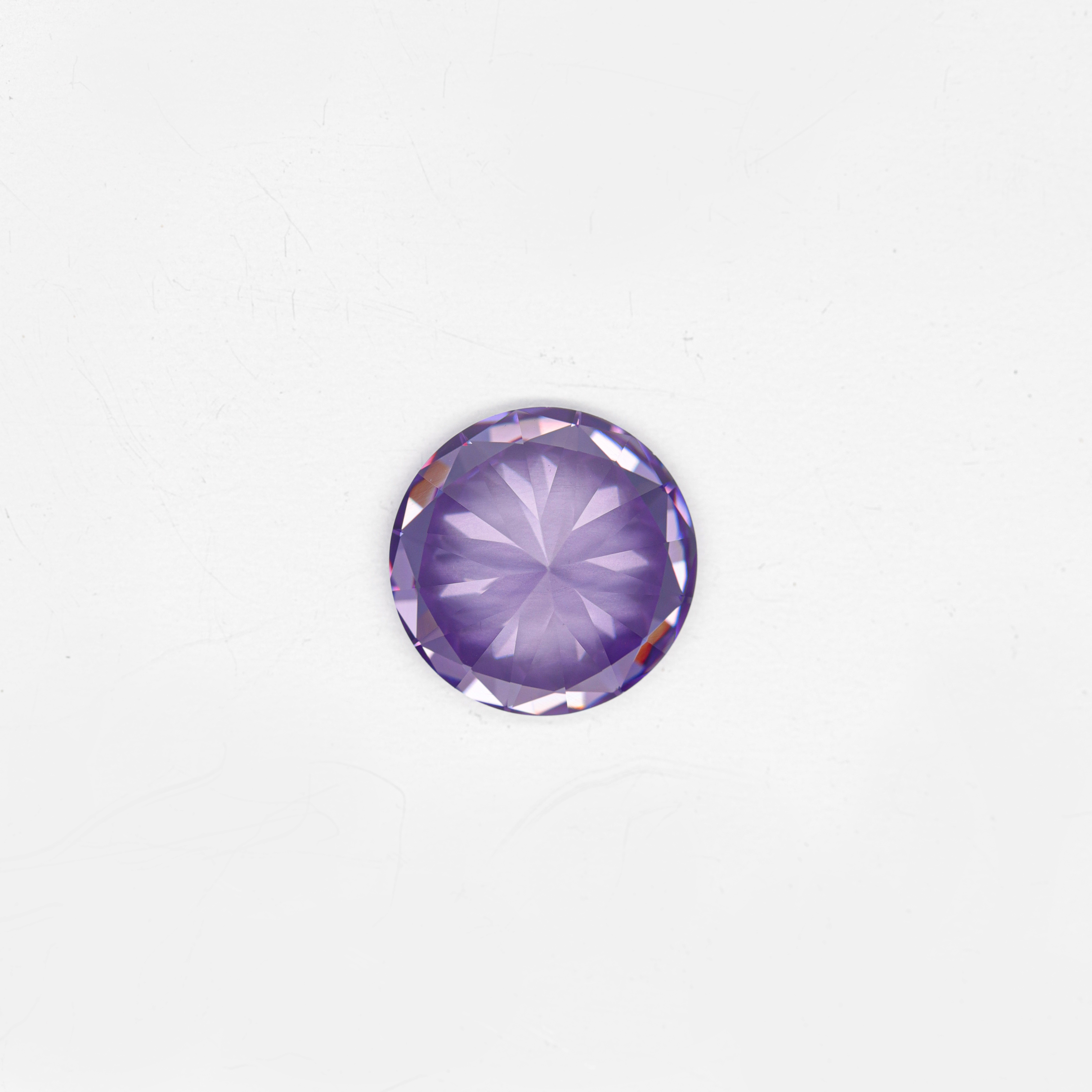 DEF Cor VVS Corte Redondo Roxo Moissanite Lab Crescido Diamante Pedra Preciosa Solta