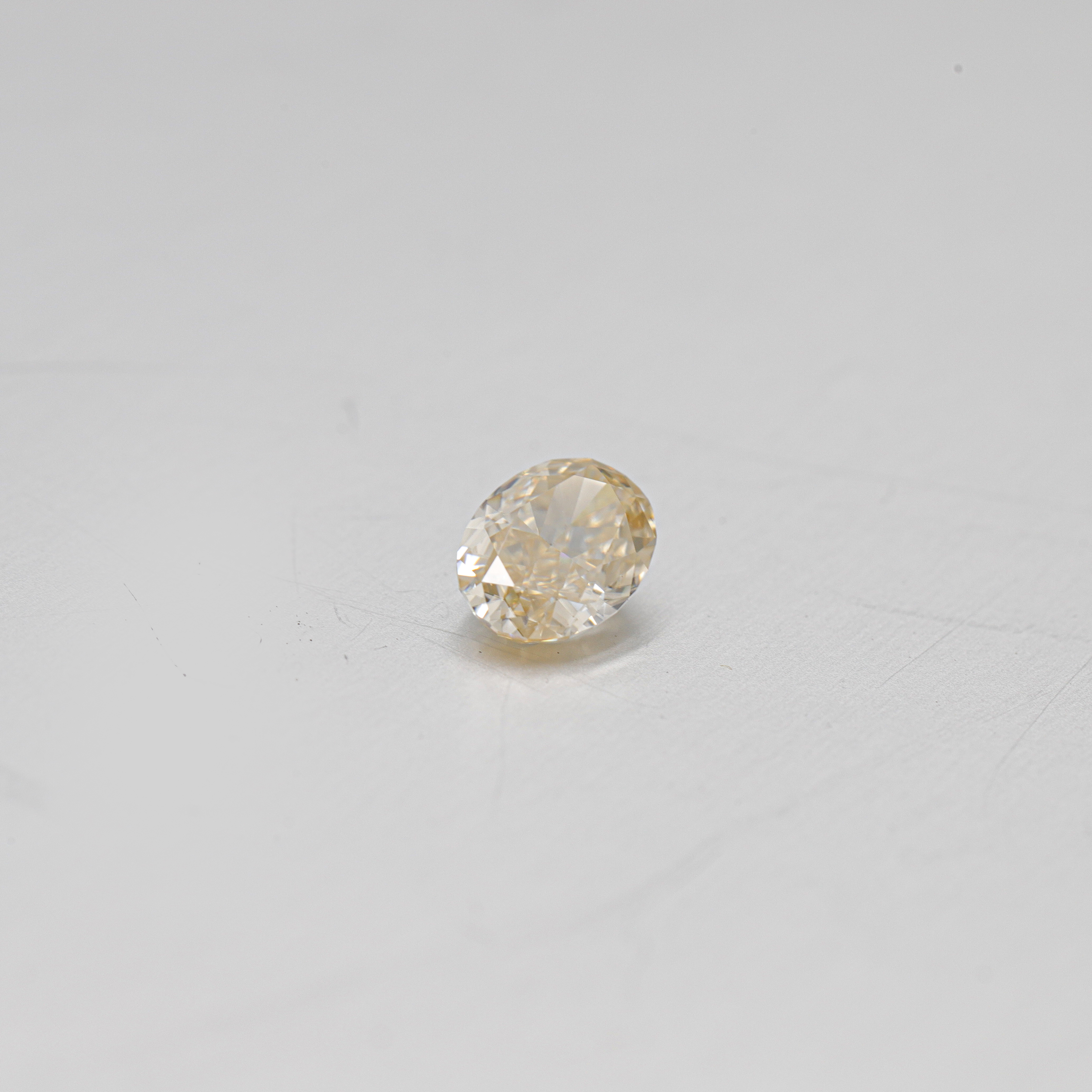 Atacado Lab Grown Diamond Moissanite Champagne Cor Vvs Oval Corte Solto Moissanite Melee Gemstone