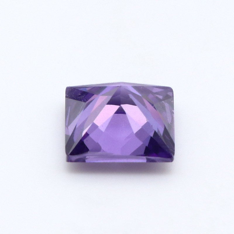 Atacado de fábrica 3EX roxo VVS Princess Cubic Zirconia