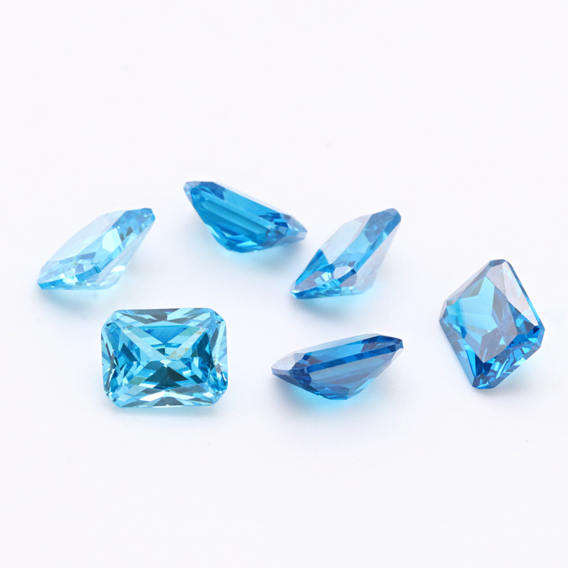 Zircão Atacado de Fábrica de Gemas de Cristal Azul Claro 3A