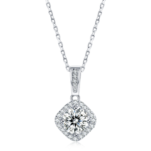 Colar Moissanite Super Brilhante Prata 925 Prata esterlina 18K Pingente de Estrelas Banhado A Ouro 