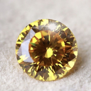 9,0-10,0 mm amarelo de alta qualidade DEF redondo brilhante corte moissanite para fabricação de joias