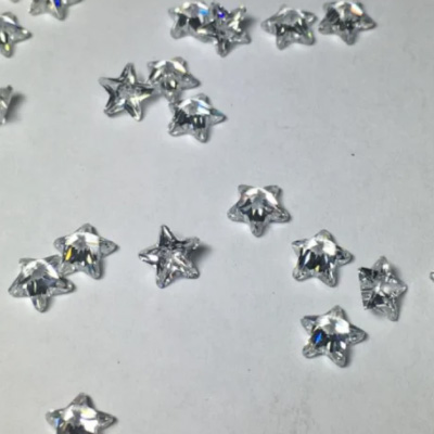 Novo bom produto em forma de estrela CZ Gemstone com preço barato