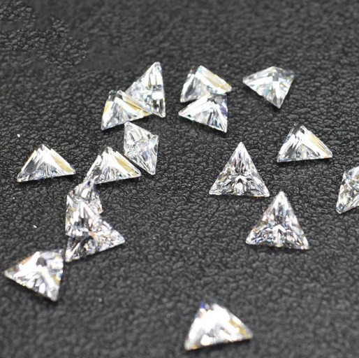 2,5 mm Triângulo Corte Alta Qualidade VVS D Cor 3EX Fábrica Atacado Moissanite