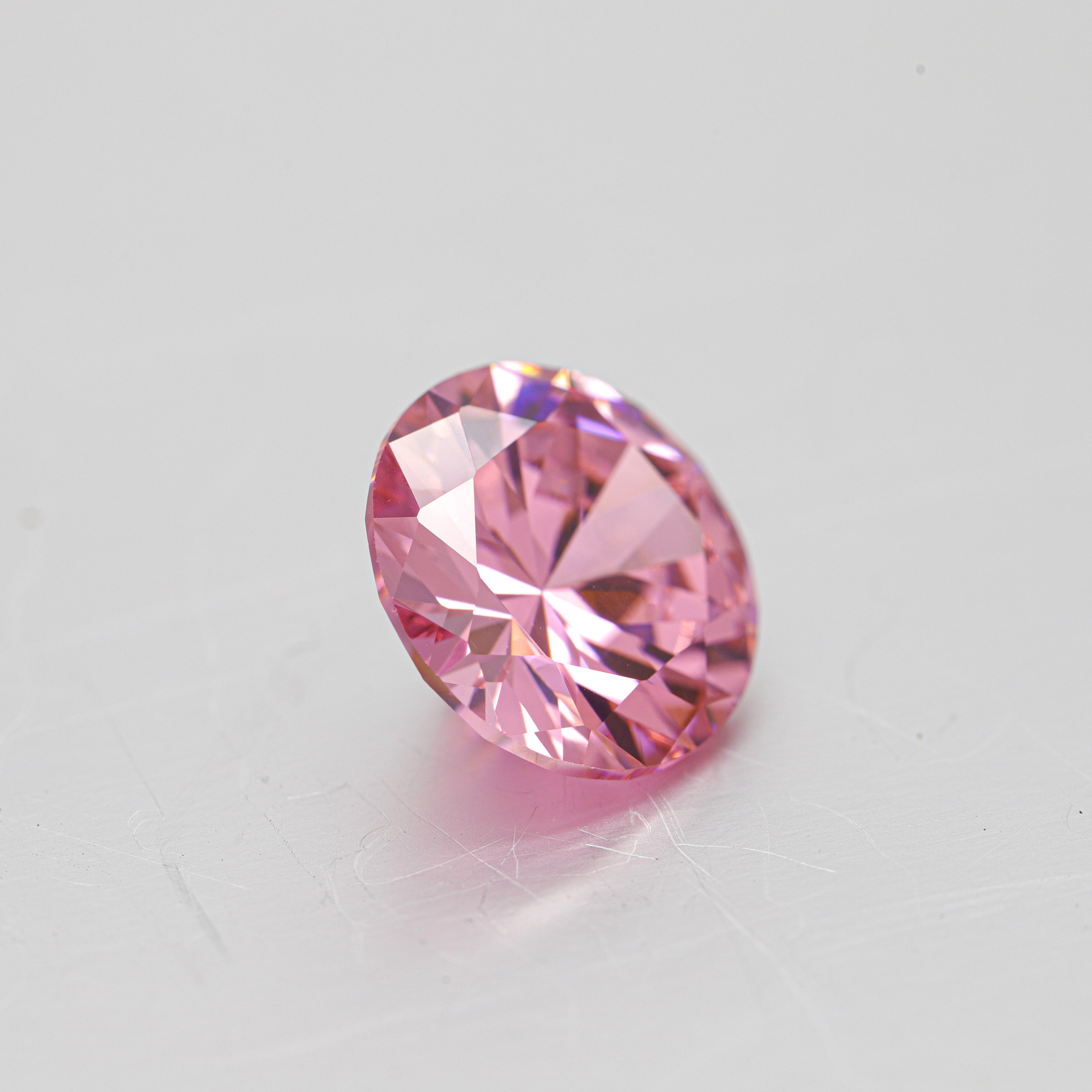 VVS forma oval sintético laboratório cultivado rosa Moissanite diamante para joias