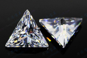 8.0mm Triângulo Corte Alta Qualidade VVS Moissanite D Cor 3EX Preço de Atacado de Fábrica Moissanite Sintético