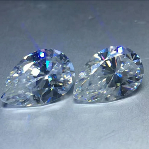 10*14mm Pera Corte Fábrica VVS Preço de Atacado 3EX Alta Qualidade Cor D Moissanite Sintético Moissanite