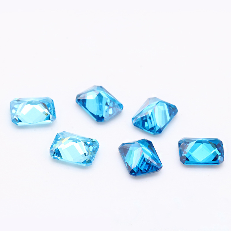 Zircão Atacado de Fábrica de Gemas de Cristal Azul Claro 3A