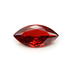 5A personalizado Oxblood Red Fabricante Atacado Marquês Cubic Zirconia para Jóias