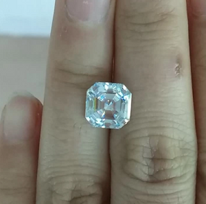 8.0mm 3EX DEF Cor Fábrica de Alta Qualidade Preço de Atacado VVS Asscher Moissanite Sintético Moissanite